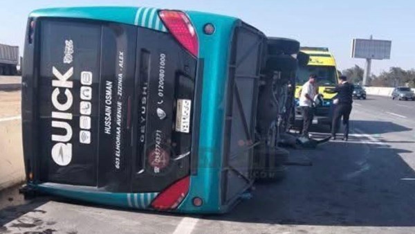 أول تعليق من اتحاد الطائرة على حادث حافلة فريق الناشئين السكندري