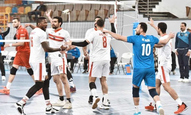 الزمالك يفوز على مصر للبترول 3-2 بدوري سوبر الطائرة