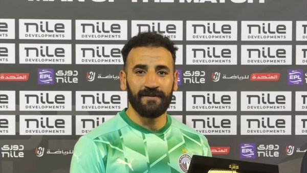 مهند لاشين أفضل لاعب في مباراة المحلة وبيراميدز