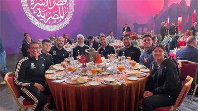 الأبطال الأولمبيون يشاركون في إفطار الأسرة المصرية مع الرئيس السيسي