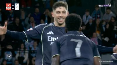 سلتا فيغو ضد الريال.. فيديريكو فالفيردي يسجل الهدف الثاني لـ ريال مدريد في مرمى سيلتا فيجو بالدوري الإسباني