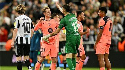 التعادل الإيجابي ينهي مواجهة برشلونة ونيوكاسل في ذهاب ثمن نهائي دوري أبطال أوروبا