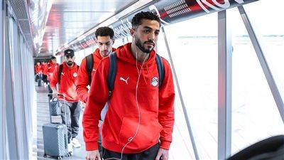 بعثة منتخب مصر تصل إلى إسبانيا استعدادًا للمواجهة الودية.. صور