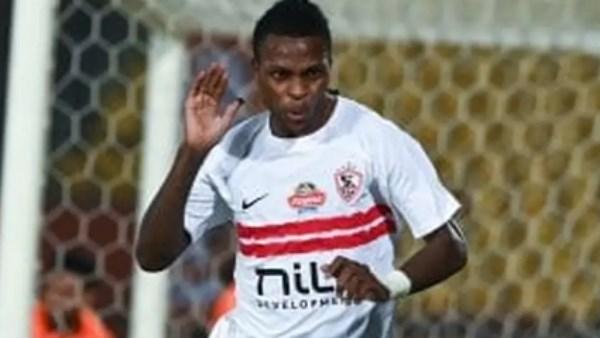 شيكو بانزا يدعم لاعبي الزمالك أمام المصرى في ستاد برج العرب