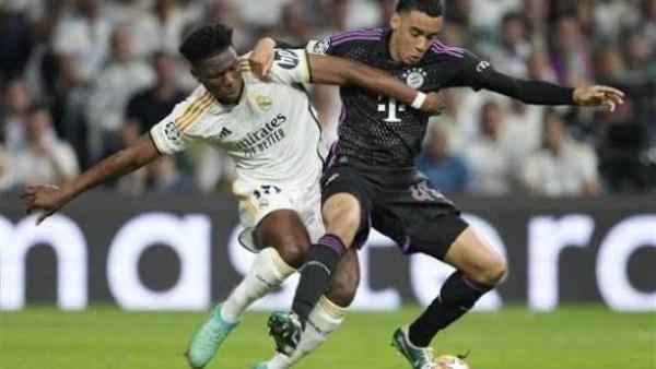 بايرن ميونخ يتقدم على ريال مدريد بهدف نظيف في الشوط الأول بدوري الأبطال