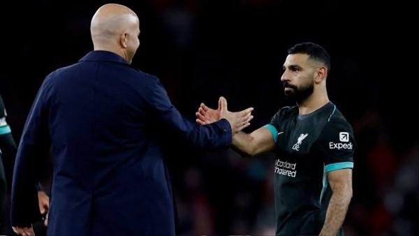 سلوت: قرار رحيل محمد صلاح شخصي ولا أشعر بأي ندم