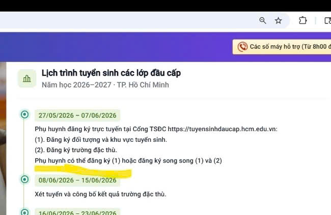 Sở GD-ĐT TPHCM: Phụ huynh đăng ký tuyển sinh trường đặc thù vẫn phải đăng ký thêm hệ đại trà  - Ảnh 1.