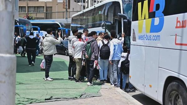 تحرك أتوبيسات جماهير الزمالك إلى ستاد برج العرب لدعم الفريق أمام سموحة